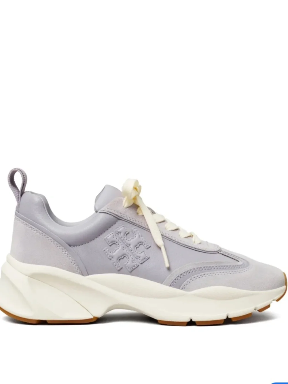 TORY BURCH Woman Sneakers Lilac Size 7 Leather In Purple